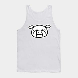 Embarrassed Boo the kawaii pig. Tank Top